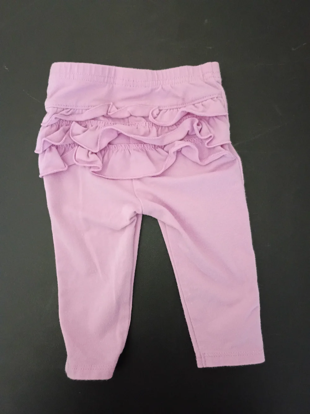 Garanimals Baby Girls Pink Ruffle-Back Leggings, Size 3-6 Months